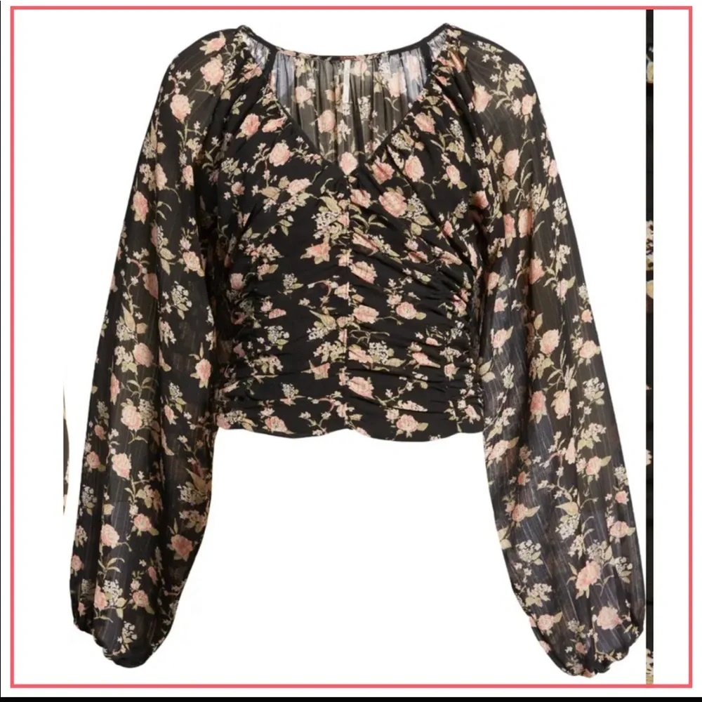 NWT Free People New Final Rose Blouse - Picture 7 of 9
